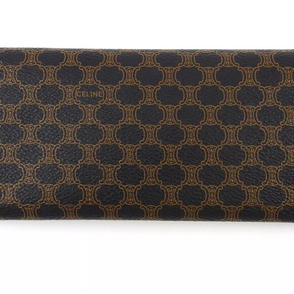 CELINE wallet macadam beige PVC ?~ leather Authentic used - Picture 3 of 8